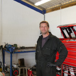 Grahame in the workshop